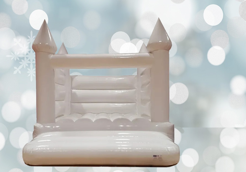 15x15ft Adult White Bouncy Castle BC611