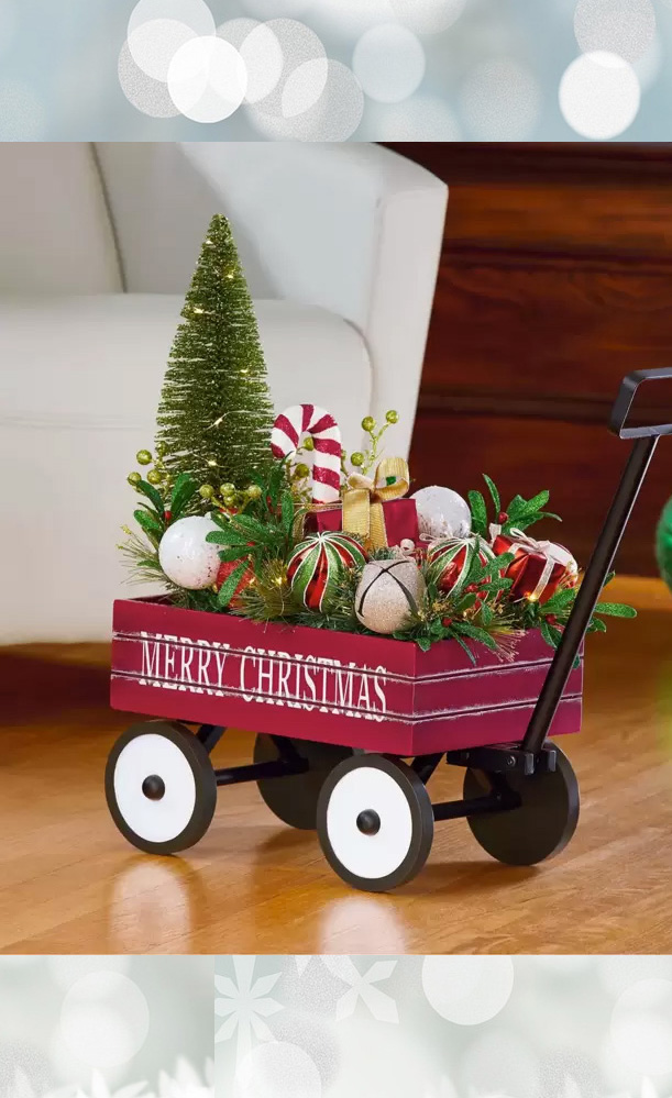 Fully Laden Indoor Christmas Wagon